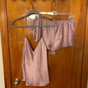 Victoria’s Secret Top with Rose Gold & Bottoms Set Size Medium
